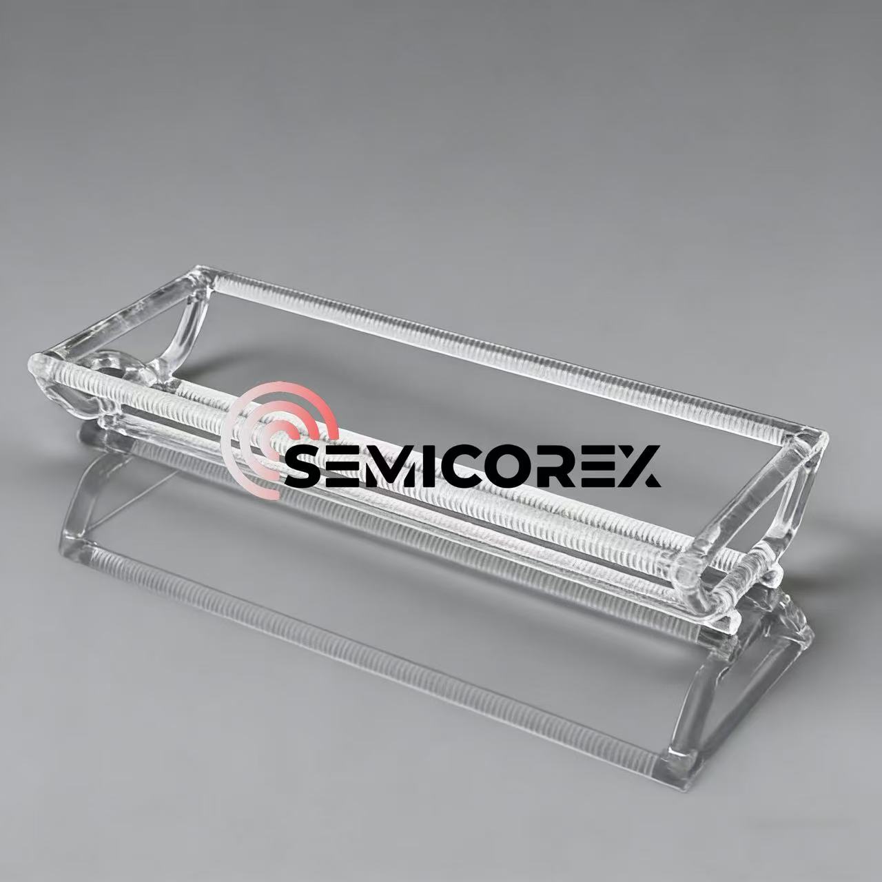 Көлденең кварцты вафельді қайықтар